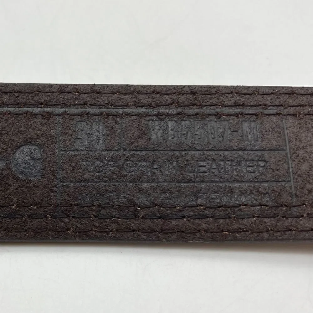 Carhartt Detroit WB 5507 Men’s Leather Belt SZ 38 Length 46”/44” Tan/Brown Color